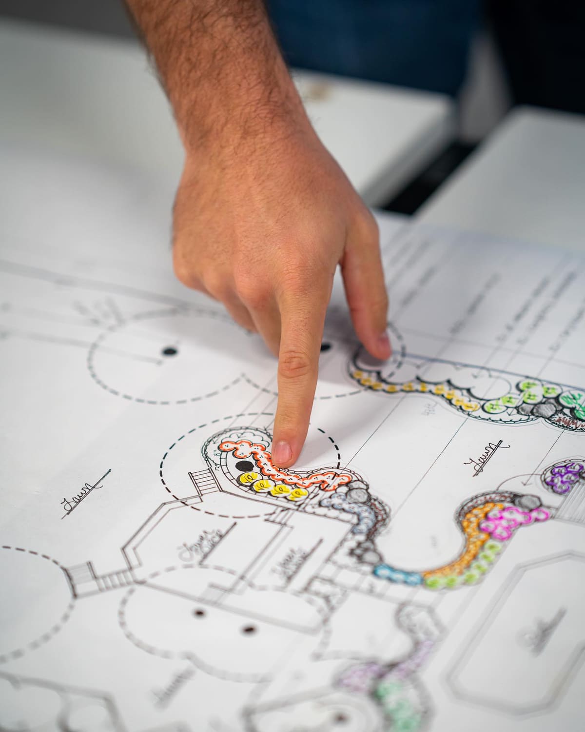 Landscape design plan detail
