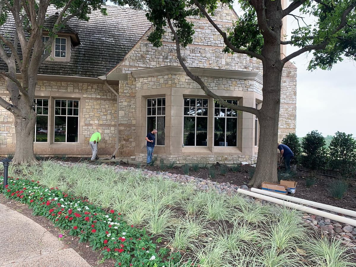 Residential crew front yard